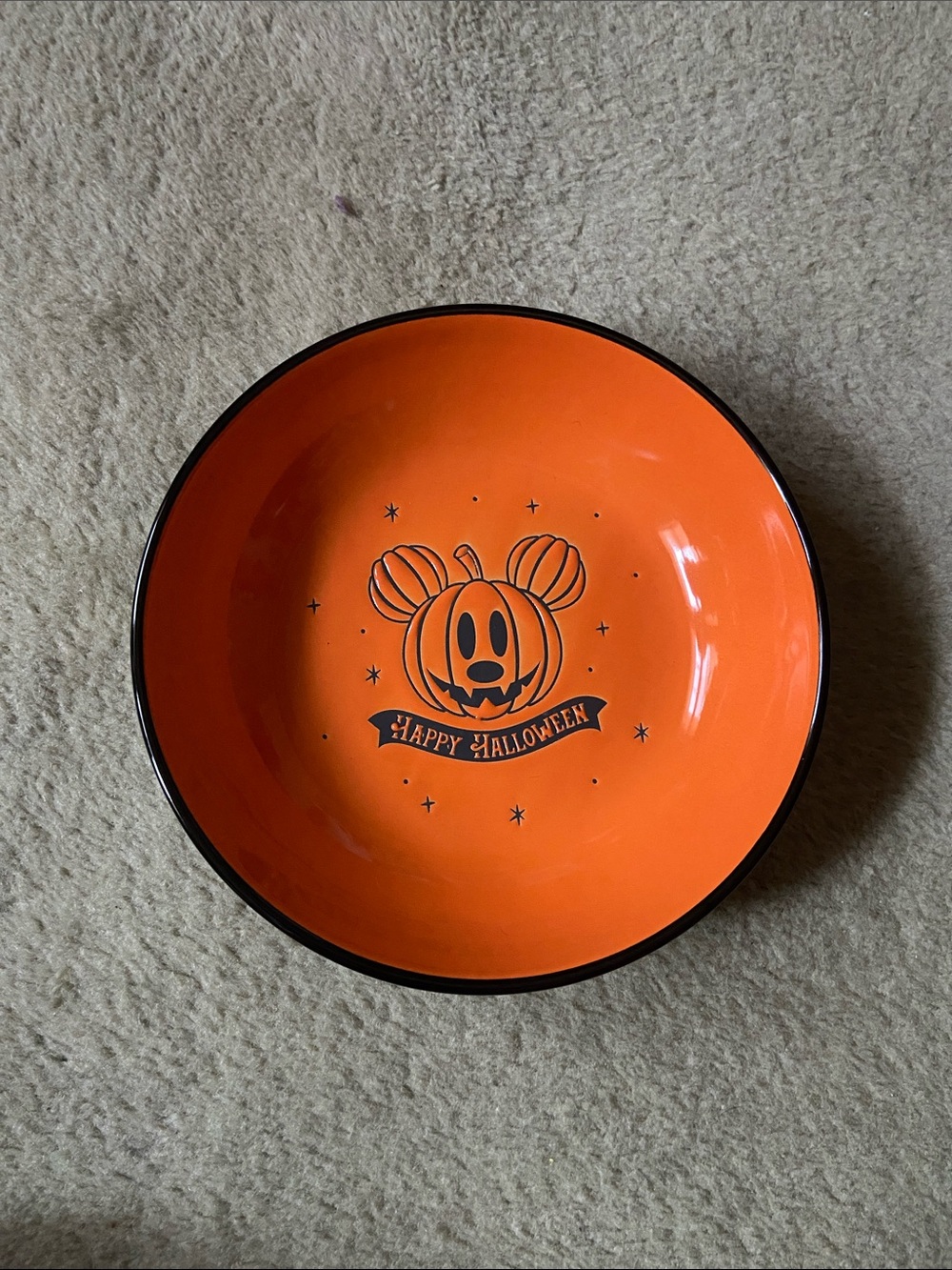 Disney Halloween Serving Bowl with  Mickey Accents